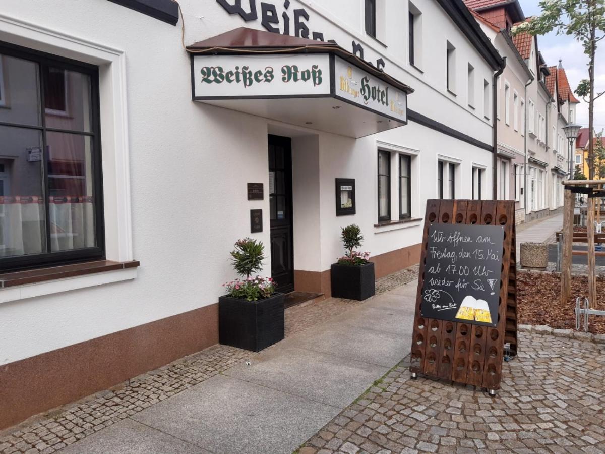 Hotel Weisses Ross Elsterwerda Esterno foto